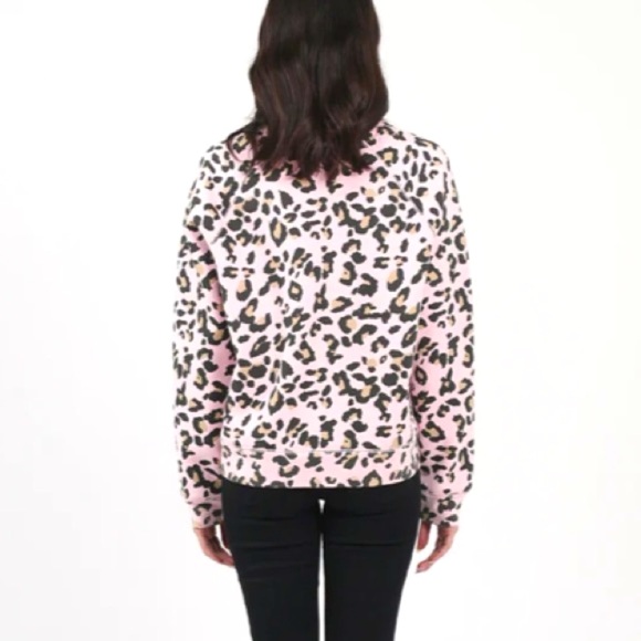 Brunette the Label x Juicy Couture pink leopard print Brunette sweat shirt M|L - Picture 2 of 8